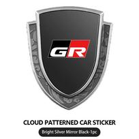 Car Styling 3D Shield Metal Emblem Badge Sticker Decoration Decal For Toyota GR MN Corolla Yaris Aygo Prius RAV4 Crown CHR Camry