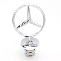 Chrome Bonnet Mounted Star Logo Hood Ornament Emblem For Mercedes-Benz AMG A B C E G CLA GLA W205 W211 W212 W214