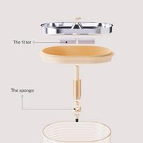 Enabot Camera Robot Accessories - Water Fountain Filter Replacement For ROLA Smart Pet Fountain,Includes 6 Filters And 3 Sponges 6 Filters 3 Sponges