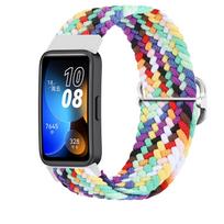 Dirželis, skirtas Huawei Band 7 8 9 Priedai Reguliuojamas pintas solo kilpa Apyrankė Elastinė nailono apyrankė Correa Huawei Band 8 apyrankė for huawei band 7 įvairiaspalvis