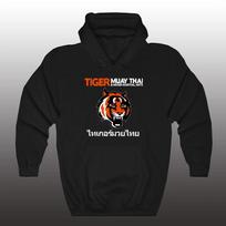 hoodie-Casual Pullover Sweatshirt Tiger Muay Thai Sports XXL white
