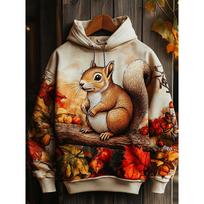 Gyvūno Hoodis Juokingas Vištos Voverės Arklys Triušis 3D Spausdinimo Hoodis Vyrai Moterys Mados Oversize Hoodies Moterys Sweat Street Striukė 140 beige