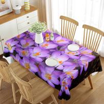 Spring Summer Floral Tablecloth, Flower Table Clothes Multicolor Table Cover for Party Dining Room Home Indoor Outdoor Decor 60*102inch(150*255cm）