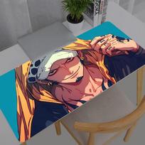 Gaming Mouse Pad One Piece Trafalgar Law Large Computer Mousepad Desk Mat Pc Anime Carpet Keyboard Gamer Accessories Table 800x300x2mm brown