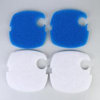 2/4 vnt. Mėlynas baltas akvariumo filtro kempinės kempinės putplasčio medvilnės dalis, tinkama Sunsun Grech filtro talpai 304Ab/404Ab/704Ab Pakeitimo dalis 4pcs blue