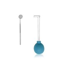 Tonsil Stone Remover Kit With Soft Pink Silicone Suction Bulb Stainless Steel Dental Mirror For Home Daily Oral Care