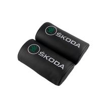 1/2Pc Car Backrest Headrest Protector Neck Pillow Truck Taxi MK75 Accessories For Skoda Octavia Fabia Rapid Yeti Superb A5 A7 VRS VII