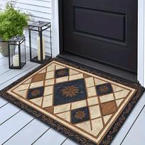 An Elegant Tile-Patterned Doormat, with a Sponge Thickness of 1.19 cm And a Weight of 600 Grams Per Square Meter. This Versatile Welcome Mat Is Suitab 43X120CM