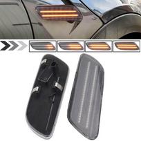 2pcs Amber Dynamic Flowing Led Side Marker Turn Signal Light Sequential Blinker Lamp for MINI COOPER F55 F56 F57 gray
