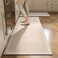 Naujas diatomito kilimėlis virtuvės kilimėlis neslystantis virtuvės ilgas kilimas super sugeriantys grindų kilimėliai įėjimo durų kilimėlis kilimai svetainei 45x120cm white