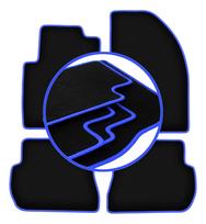 CARLUX-BLUE car mats for: Ford Fiesta MK6 hatchback (2002-2010)
