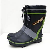 Vyriški, neslystantys plieniniai dygliukai guminiai batai, skirti žvejybai lauke ir sniegui M fits 39-40 black