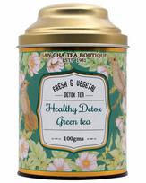 Sancha Tea Boutique, Pure Green Tea, Natural Detox & Antioxidant Rich, 100g Loose Leaves, Fresh Aroma & Calming L-Theanine