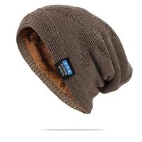 Suaugusių vyrų žieminė šilta kepurė moterims, unisex, nauja vilnonė, megzta, kasdieniška, beanie tipo, skullie tipo, firminė, lauko, medvilninė kepurė HT138 56-62 cm (elastic ) black