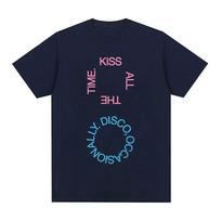 Harry Styles Kiss All The Time Disco Occasionally Tour 2026 TShirt Unisex Summer Fashion 100 Cotton Short Sleeve TShirt M blue