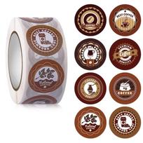 Coffee Drinks Labels Stickers 1 Inch for Coffee Bar Bakery Coffee Cups Drinks