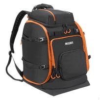 Ski Gear Backpack Large Capacity Winter Sports Multiple Compartments Waterproof Boot and Black Orange black