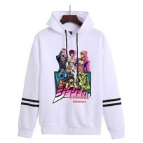 JoJo's Bizarre Adventure Fleece-Lined Pullover Hoodie (Unisex) 3XL white