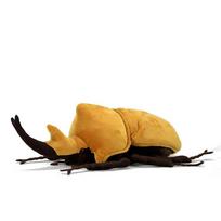 Simulation Megasoma elephus Soft Stuffed Plush Toy Beetle Realistic Animal Original Model Dolls Audlt Gifts Length 25cm geltona