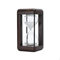 Hourglass with Wooden Frame VintageRetroThemed Timer Decorative Sand Glass for Desk, gray