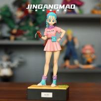 JT Studio Dragon Ball Childhood Series Launch & Bulma 30cm Statue Set with Bases, Anime Collectible 2-Pack Figures & Display