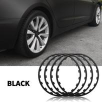 Universalus rato stebulės apsauginis žiedas 17/18/19/20/21 colio, 4 vnt. Volkswagen, Ford, Toyota, Suzuki, Honda, Tesla Model 3 Y S X, BMW 16 inch gray