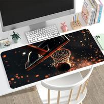 Starry Spark Basketball Gaming Mouse Pad Non Slip Stitched Desk Mat Smooth Dynamic Sports Office Desktop Table Furnishings 800x400x2mm gray
