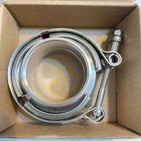 304 Nerūdijančio Plieno V-Juostos Spaustuvas 2  2.5  3 Coliai 51 63 76 mm Turbo Išmetimo Vamzdžio V-Juostos Spaustuvas Vyriška Moteriška Flanšinė V-Spaustuvų Rinkinys 38mm 1.5 inch