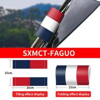 France Flag Logo Stickers Car Window Trunk Label Wash Label Sticker Decal Waterproof Sunscreen Decor Sticker Auto Accessories France red