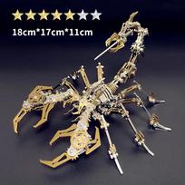 3D Puzzle Colorful Scorpion King Metal Steampunk Mechanical Insects Model Kit DlY Assembly Adult Gifts For Kids adults Toy auksas