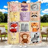 Teddy Bear Quilt Suitable for Sofa, Bedroom, Living Room, Bed, Couch, Chair Soft and Warm Blanket Size: 75*100cm, Weight: 230 GSM white