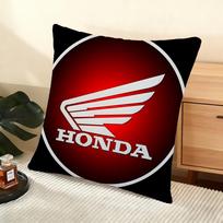 H-H-Honda Motociklo Pagalvės Užvalkalas Šilkinis Trumpas Pliaušas Namų Sofos Pagalvės Užvalkalas - Nematomas Užtrauktukas Namų Dekoras 40cmx40cm red