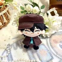 Bungou Stray Dog Dazai Osamu Edogawa Ranpo Plush Pendant Nakahara Chuuya Anime Pendant Small Sitting Dumpling black