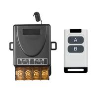 433MHz Wireless RF Remote Control Switch AC 110V 220V 240V 30A Relay Receiver DIY for Factory Farm Office Pump LED Light Motors gray