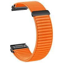 QuickFit 22mm 26mm Fenix 8 Laikrodžio Dirželis Skirtas Garmin Fenix E 8 47mm 51mm 7 7X 6 6X/Epix Pro/Enduro 3 Sportinis Nailoninis Dirželis Apyrankė QuickFit 26mm oranžinė