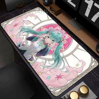 Anime mergaitės pelės kilimėlis Žaidėjo klaviatūros kilimėliai Stalo Hatsune Miku Kawaii pelės kilimėlis Kilimas Guminis Tapis Souris Gaming Išskirtinis pelės kilimėlis 30cm by 80cm