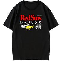 Initial D RedSuns Akagi Racing T-Shirt L juoda