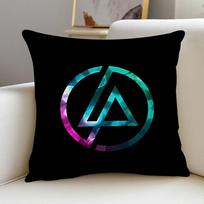 Band L-Linkin Cool P-Park LOGO Pillow Gifts Home Office Furnishings Bedroom Sofa Car Cushion Cover Case 45x45cm 16x16Inch gray