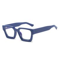 gentlemen's Square Glasses Frame Optical Photochromic Blue Light Reading Glasses Retro Big Eyeglasses Classic Computer Glasses 0 blue