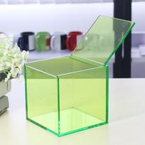Acrylic Coffee Capsule Storage Box Coffee Pod Holder Organizers Accessories Anti Dust Durable Clear Box for House Office Use 9x9x9cm beige