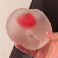 Manage Stress and Vent Anger with 1 Piece Strawberry Mochi Squeeze Toy; Slow Rebound Stress Toy United States brown