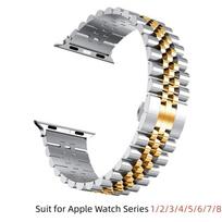 Stainless Steel Strap For Apple Watch Band 40mm 44mm 42mm 45mm 49mm Luxury Metal Bracelet for IWatch Series 1 2 3 4 5 6 7 8 SE 38mm 40mm 41mm gray