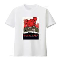 George Orwells Animal Farm T shirt 1984 Inspired Design Some Are More Equal  vintage Washed Stylish designer clothes graphic S white