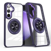 Magnetic Ring Holder Case For For Samsung S24 Ultra Plus S23 FE For  Wireless Charge Shockproof Bracket Stand Cover For Galaxy S23FE black