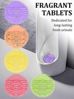 1/3/5/10pcs Men's Urinal Anti Clogging Aromatic Sheet, Five Fragrances (Lavender, Lemon, Apple, Oran Apple-3PCS