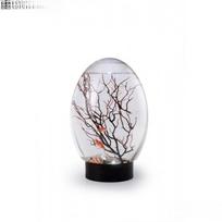 Mini Desktop Fish Tank: Self-Cleaning & Auto-Feeding - The Lazy Person's New Favorite Design Small QQ white