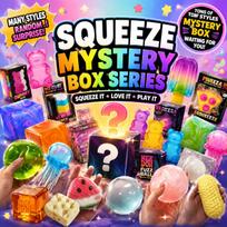 Hot Cute Cube & Ocean Squishy Blind Box Surprise Toy 1Pcs Random Stress Relief Fidget Squeeze Toy Set
