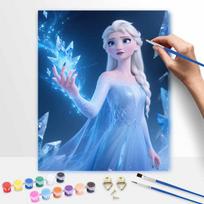 Disney Elsa Frozen ice princess digital oil painting by numbers art kit. handmade diy painting home decoration gifts 30x40cm