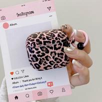 Pink Leopard Soft Earphone Case with For AirPods 1 2 3 Pro 2 Pro2 AirPod 4 ANC Bluetooth Headset Protective Cover For AirPods 4