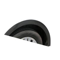 Vehicle Wheel Edge Guard Strips Flexible PVC Wheel Eyebrow Protector 59'' Seal Strips For Long Lasting Protection 4.5 cm black